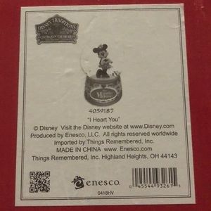 Jim shore Disney I heart you Minnie